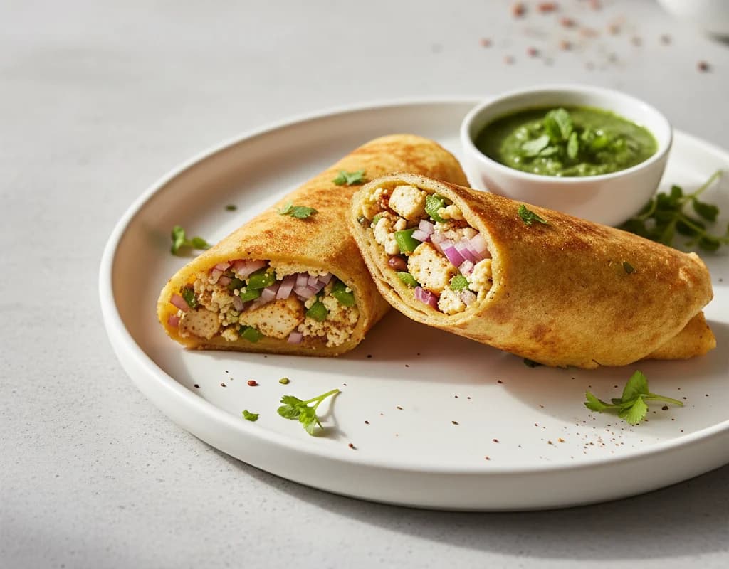Paneer Chilla Roll