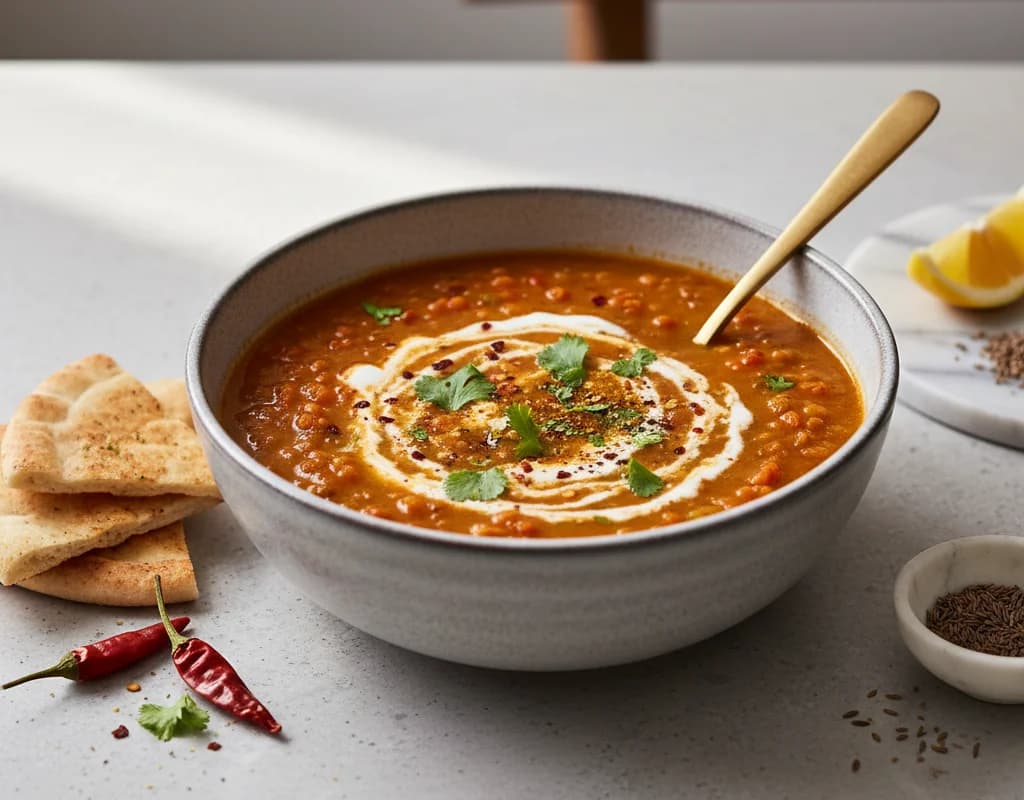 Spiced Red Lentil Soup