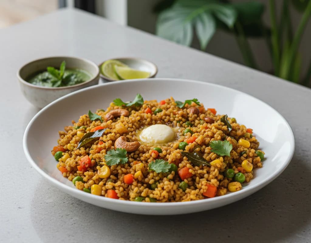 Vegetable Daliya Upma