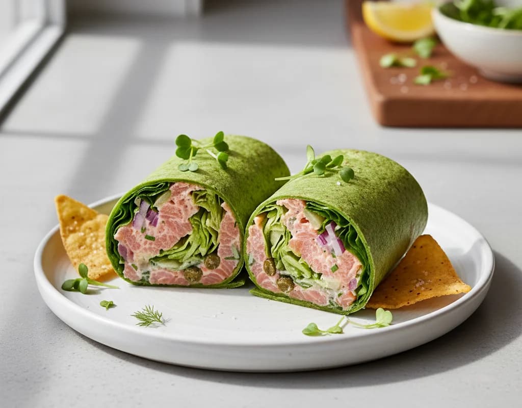 Salmon Salad Wrap