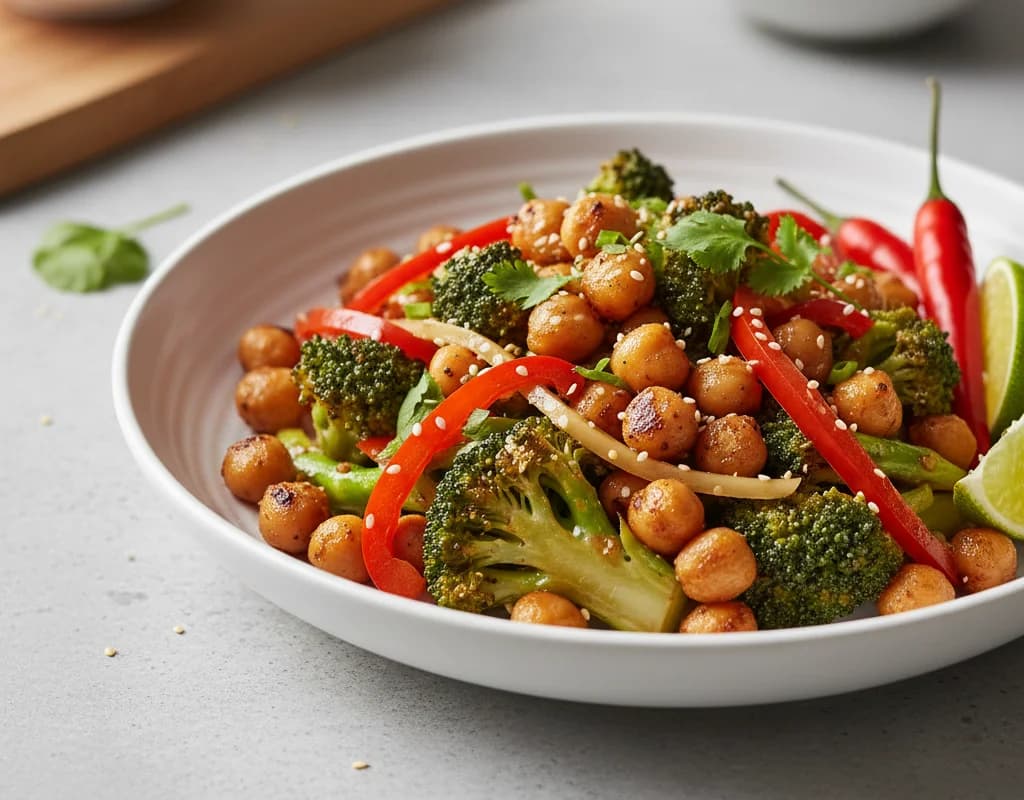 Chickpea and Broccoli Stir-fry