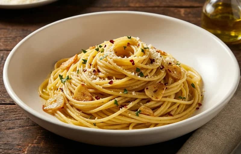 Aglio e Olio with Red Pepper Flakes - Recipe 1