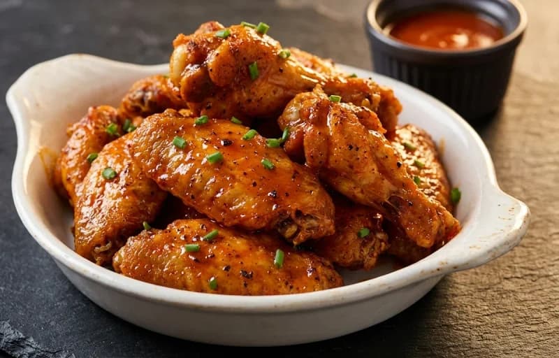 Air Fryer Chicken Wings with Carrot Sticks - Recipe 1