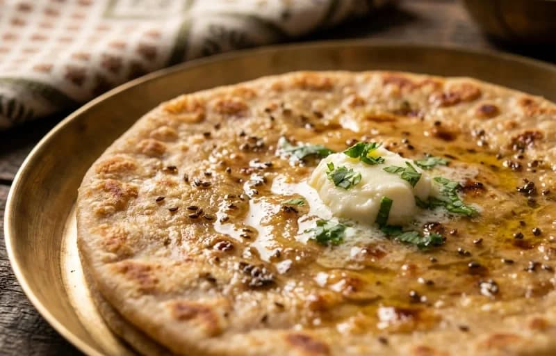 Fish Tikka, Ajwain Paratha and Coriander Chutney - Recipe 2