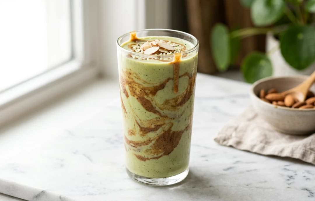 Almond Butter & Banana Smoothie