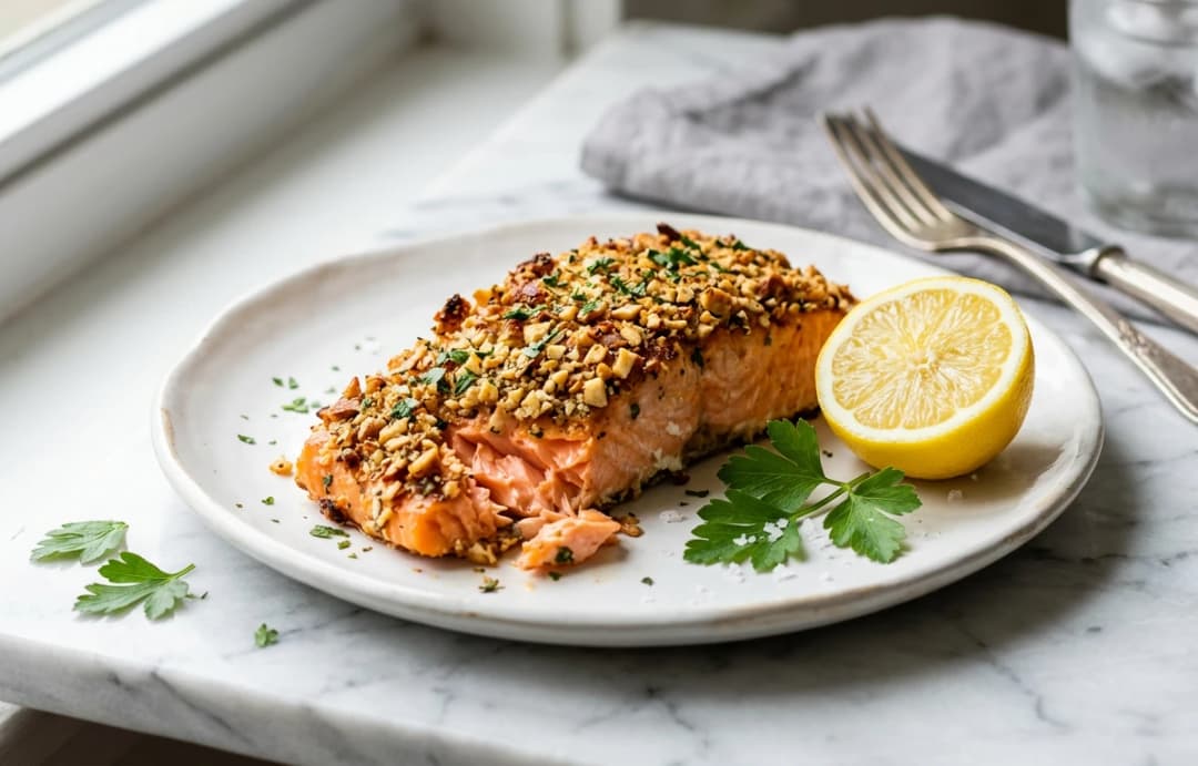 Almond-Crusted Salmon