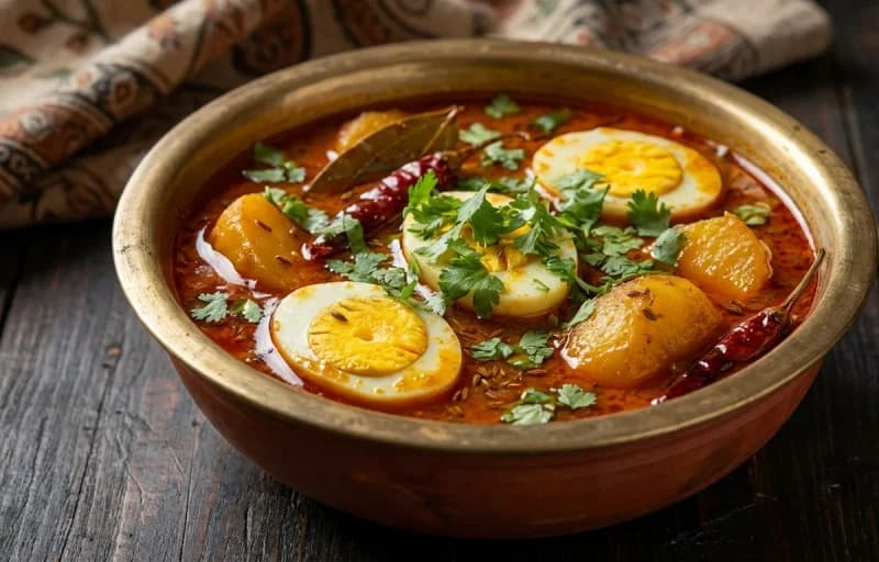 Bengali Luchi with Aloo Anda Jhola - Recipe 2