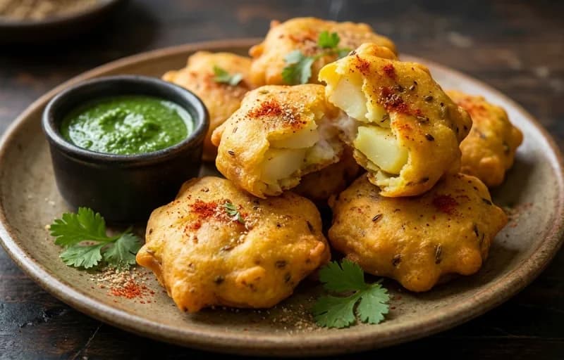 Aloo Bachka with Tomato Chutney - Recipe 1