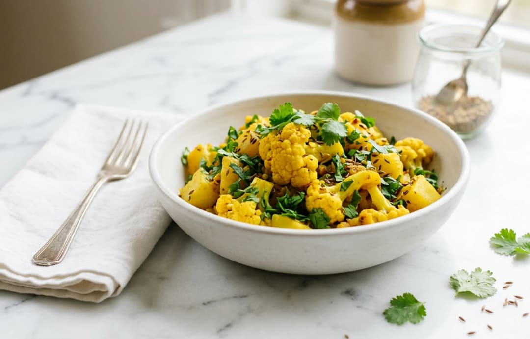 Aloo Gobi with Mustard Oil
