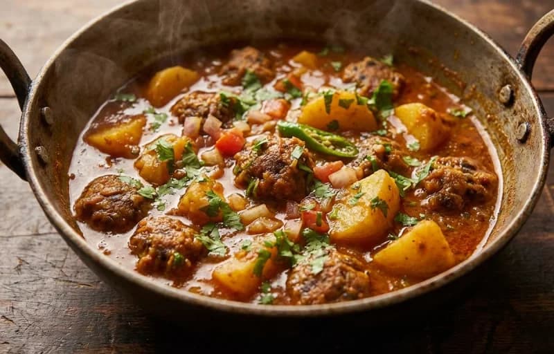 Aloo Wadiyan with Roti - Recipe 1