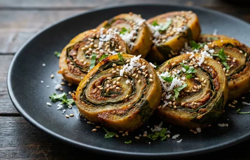 Alu Wadi, Varan and Steamed Basmati Rice - Recipe 1