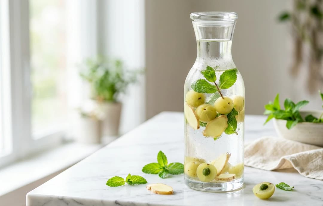 Amla & Ginger Infused Water