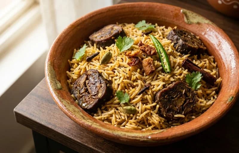 Amritsari Wadi Pulao with Mint Raita - Recipe 1