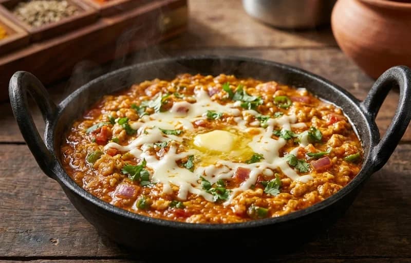 Anda Ghotala with Butter Pav - Recipe 1