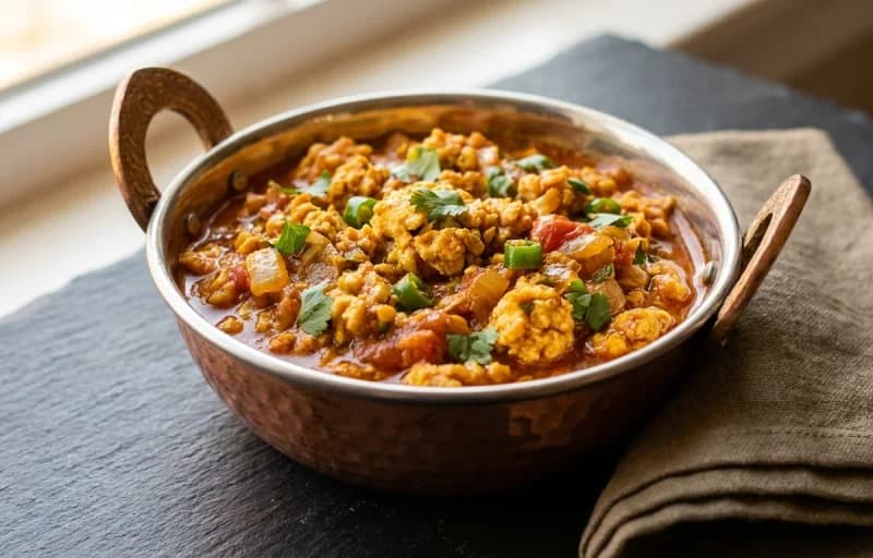 Anda Keema with Ladi Pav - Recipe 1