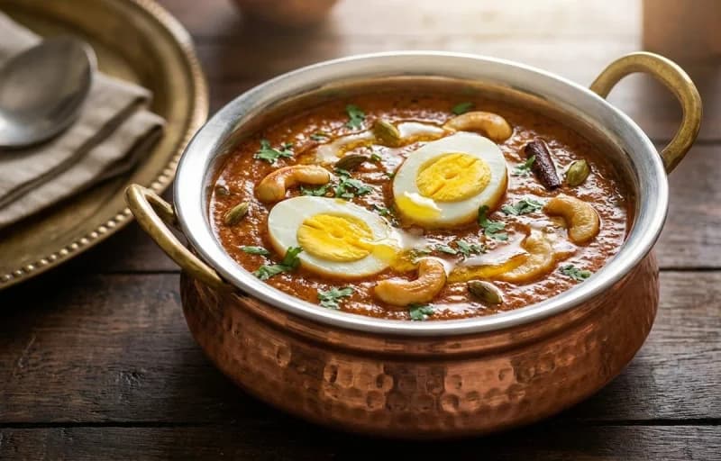 Anda Korma with Butter Naan - Recipe 1