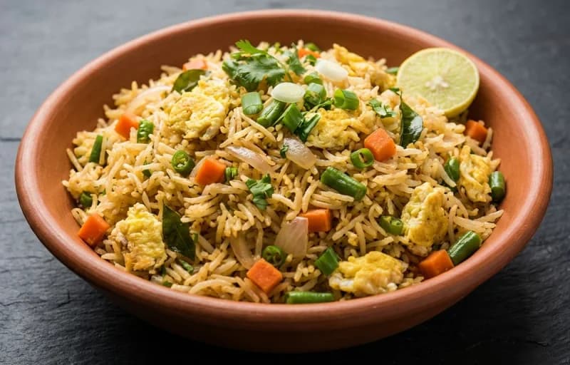 Andhra Egg Fried Rice