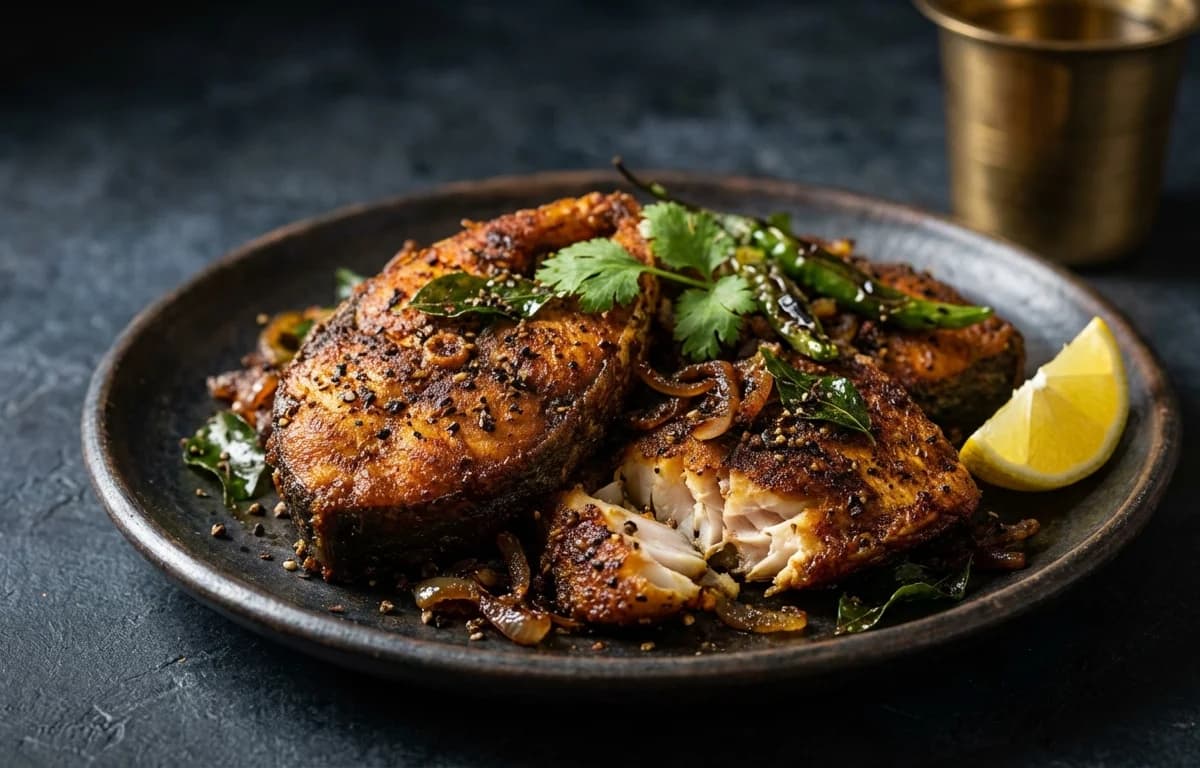 Anjal Pepper Fry