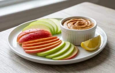 Apple Slices With Peanut Butter