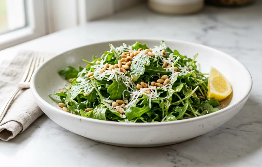 Arugula Salad with Toasted Pine Nuts
