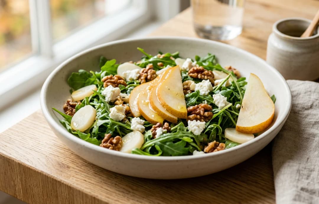 Autumn Chestnut & Arugula Salad