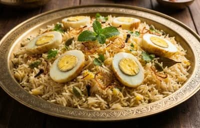 Awadhi Egg Yakhni Pulao