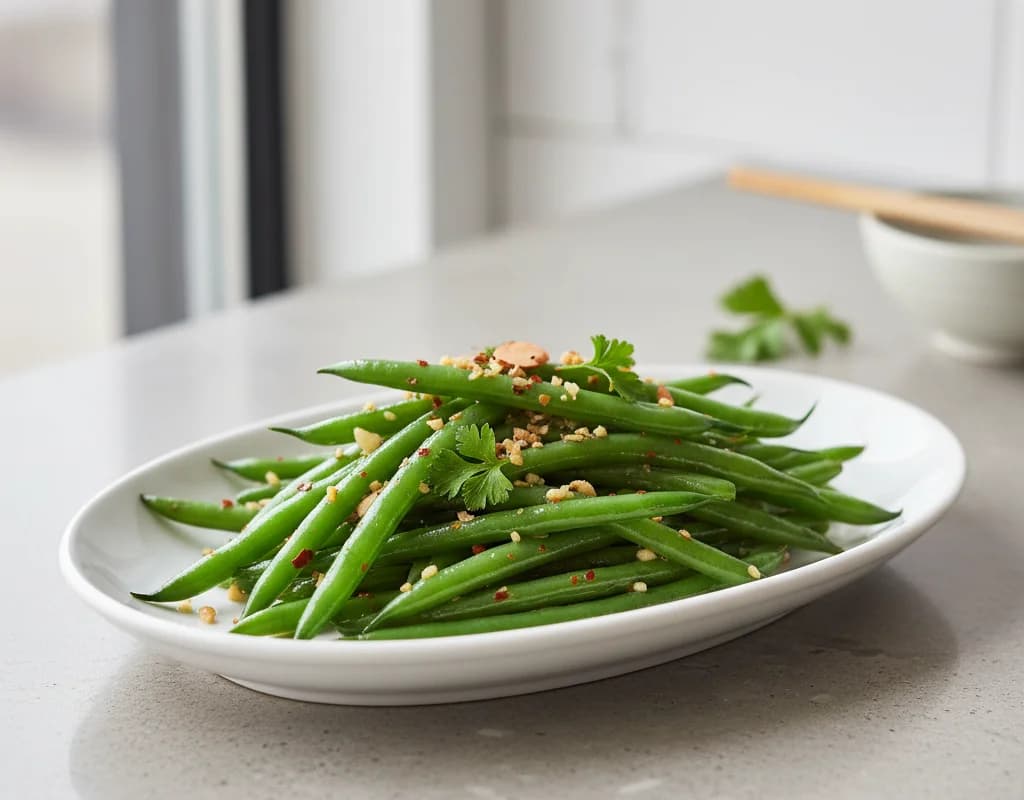 Garlic Steamed Green Beans