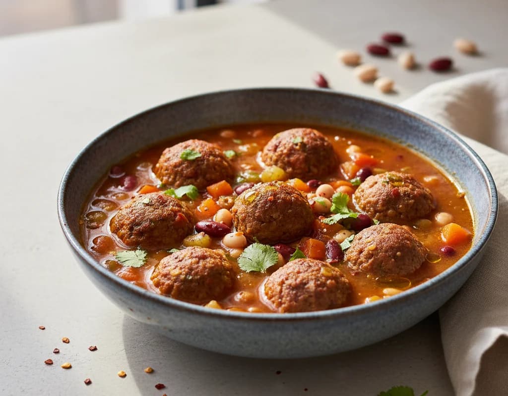 Bean Meatball Soup