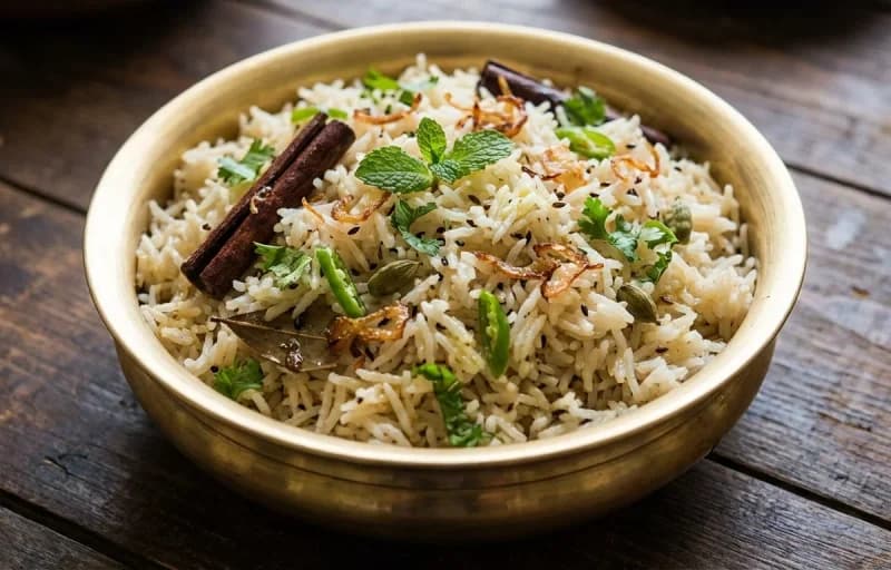 Bagara Bhaat with Mirchi ka Salan - Recipe 1