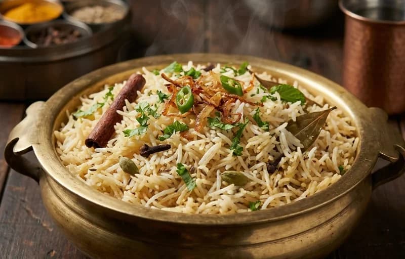 Bagara Khana with Hyderabadi Paneer Pasanda - Recipe 1