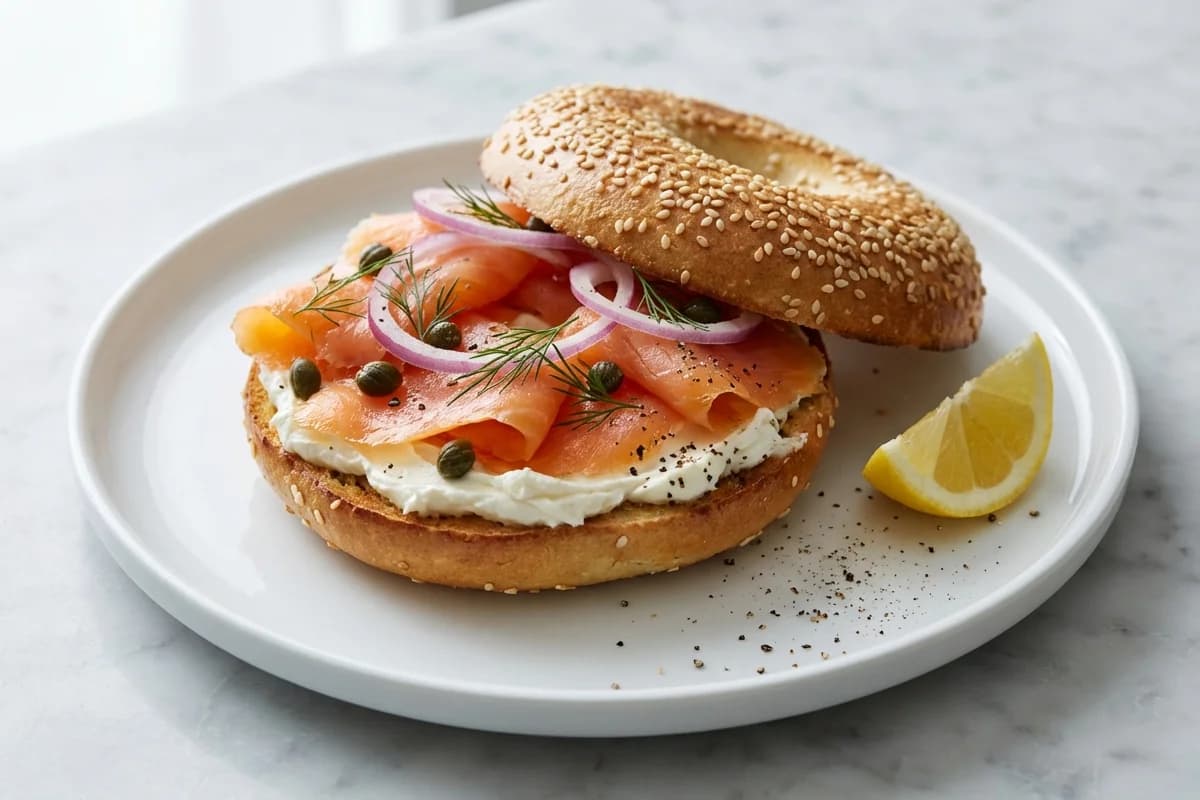 Bagel with Lox and Cream Cheese