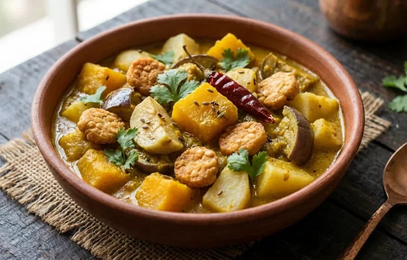 Bihari Arna, Bairi Tarkari and Aloo Bhaja - Recipe 2