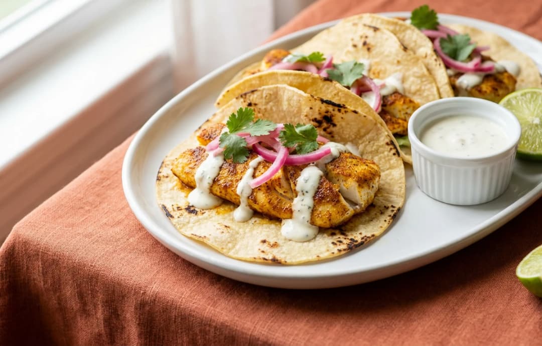 Baked Basa Fish Tacos