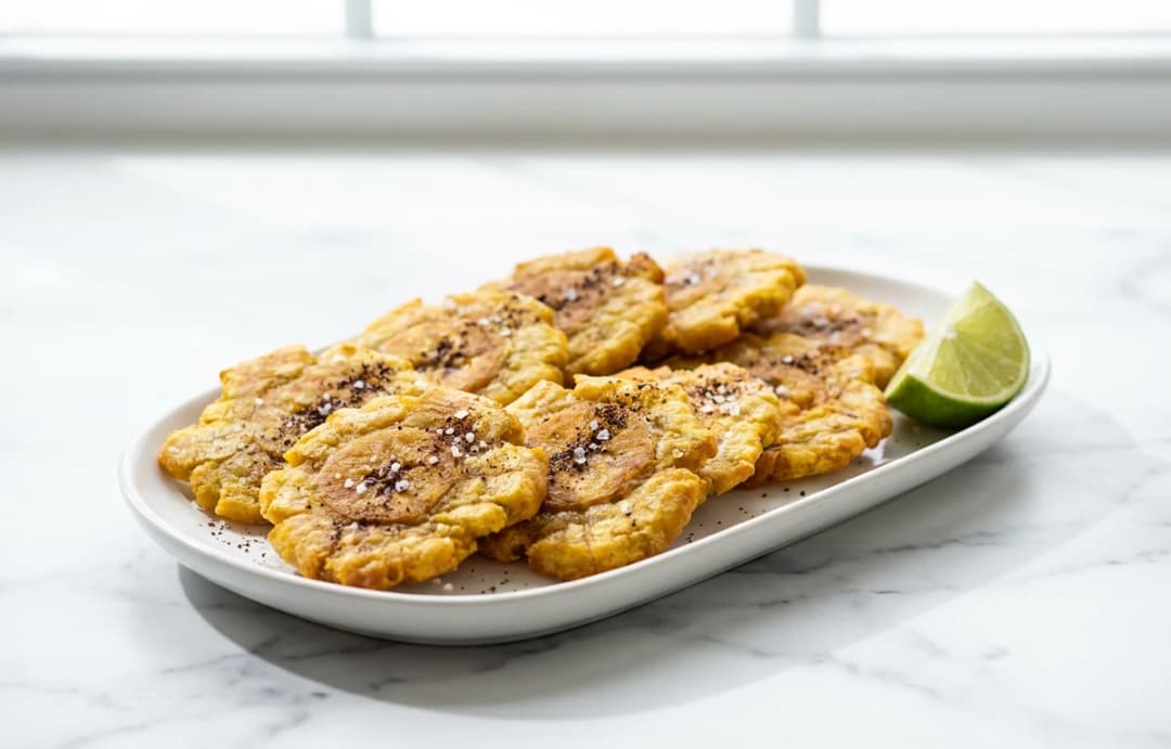 Baked Tostones (Smashed Plantain)