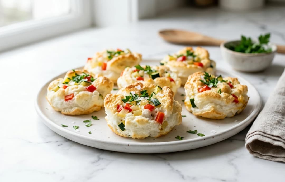Baked Veggie Egg White Bites