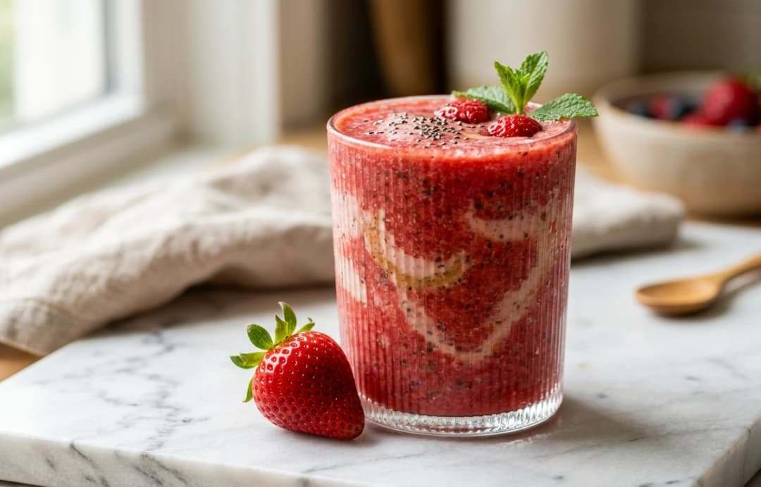 Balanced Strawberry Smoothie