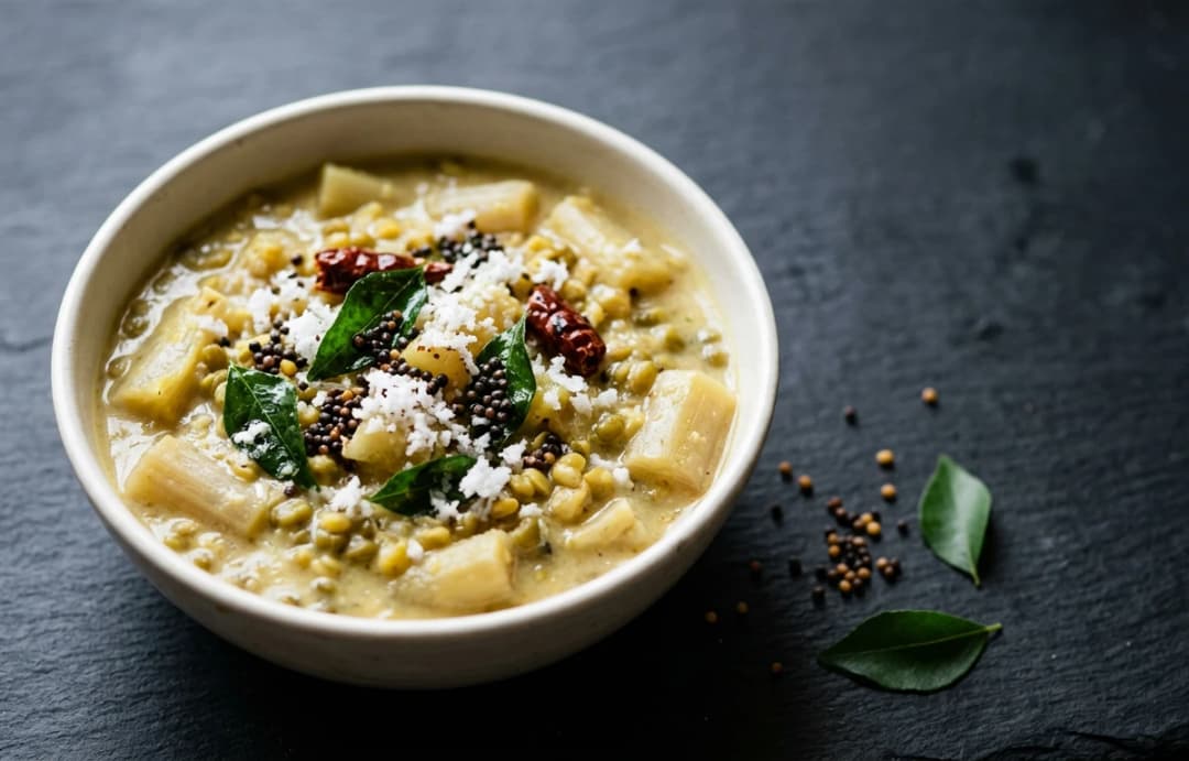 Banana Stem & Lentil Kootu