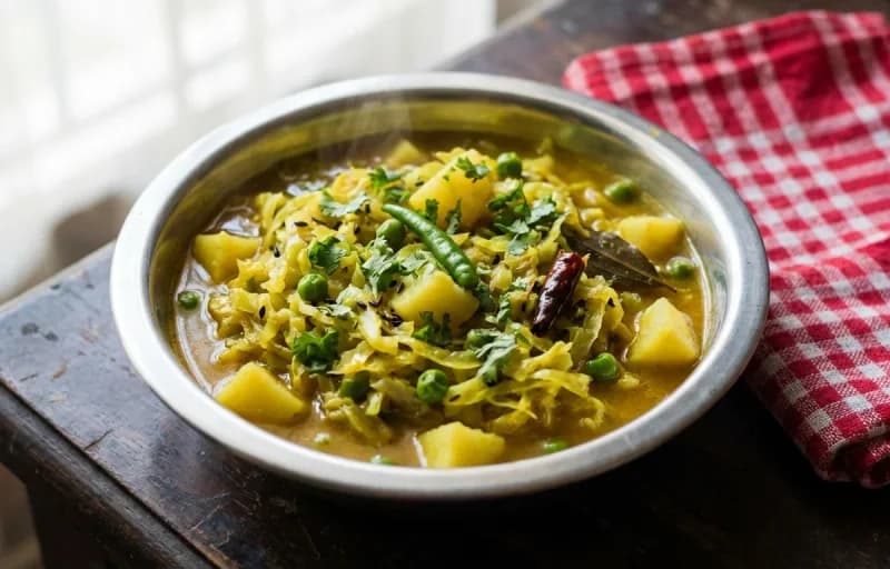 Ruti with Bandhakopir Torkari - Recipe 2