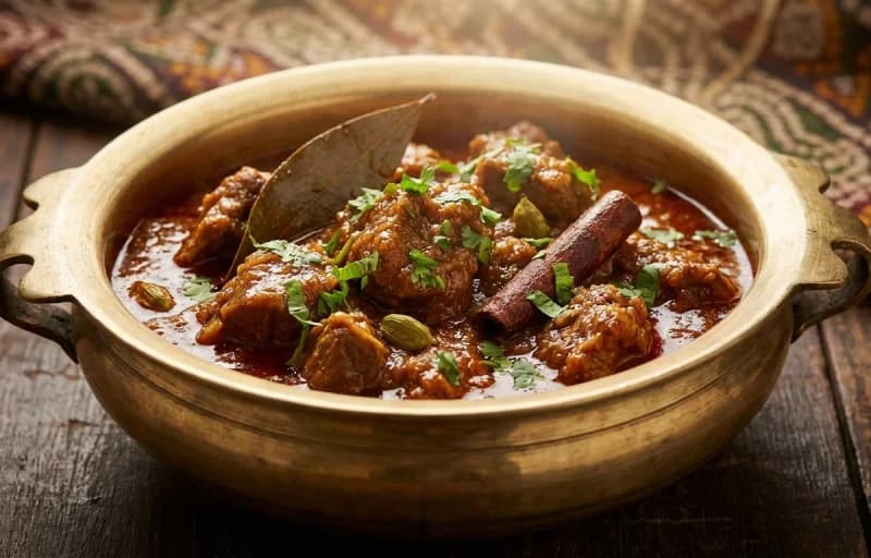 Banjara Gosht, Laccha Paratha and Kachumber Salad - Recipe 1