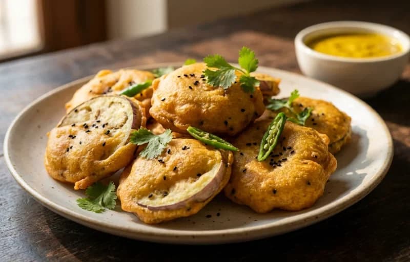 Beguni with Bengali Kasundi - Recipe 1