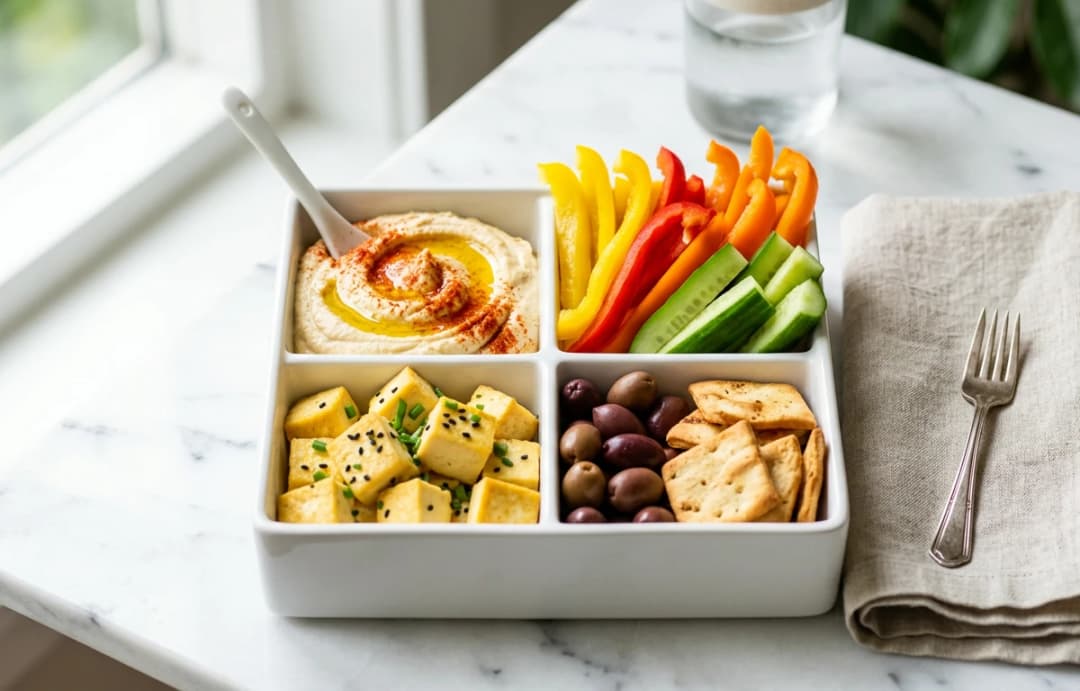 Bell Pepper & Hummus Snack Box