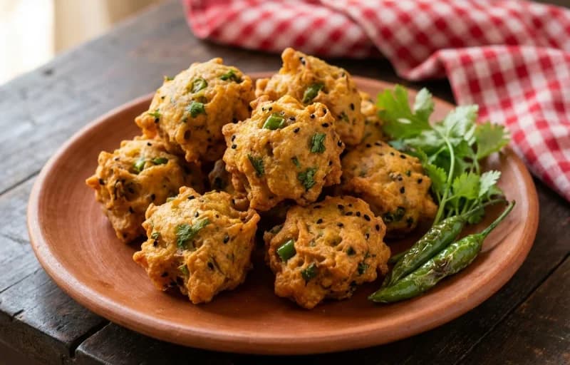 Bengali Piyaji with Assamese Red Tea - Recipe 1