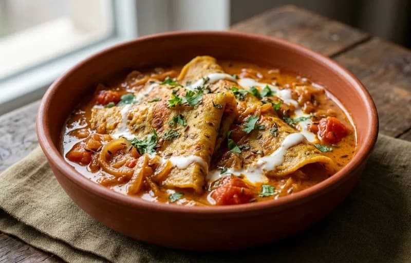 Besan Chilla Sabzi, Phulka and Curd - Recipe 1