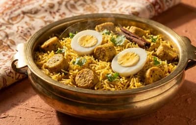 Besan Gatta Pulao with Egg