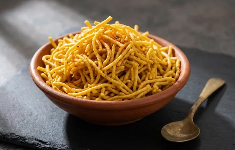 Batata Poha, Besan Sev and Lemon Wedge - Recipe 2