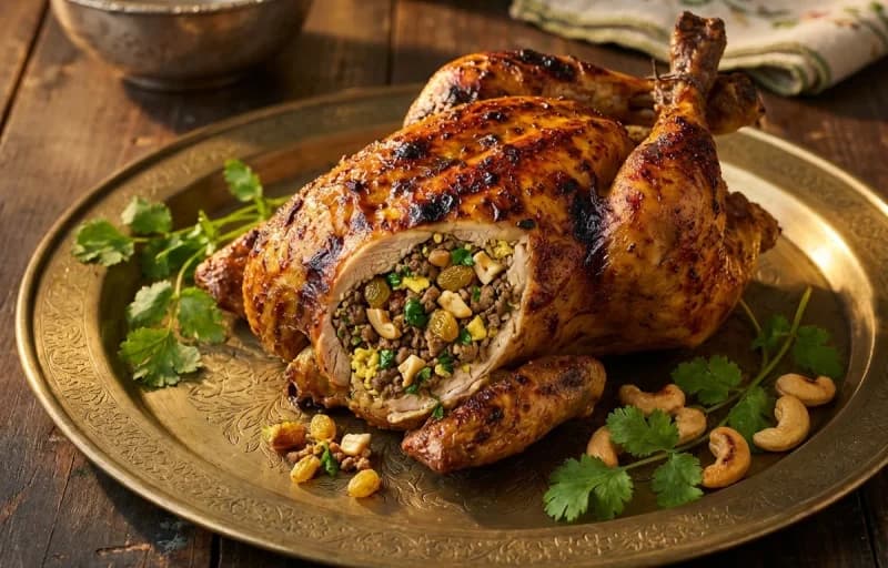 Bhareli Marghi, Jeera Rice and Dal Fry - Recipe 1