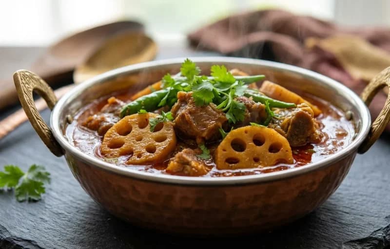 Bhee Gosht with Phulka - Recipe 1