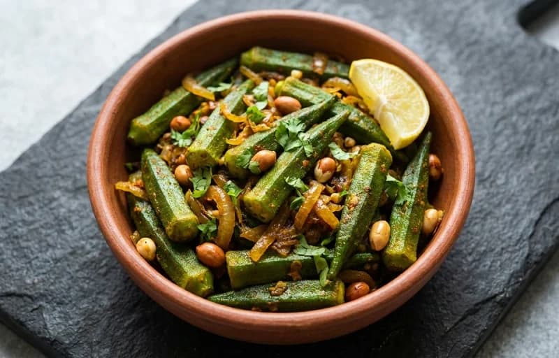Bhendi Bhaji, Chapati and Dal Tadka - Recipe 1