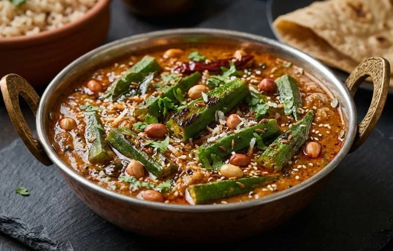 Taftan Bread with Bhindi Salan - Recipe 2