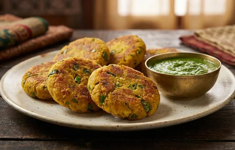 Bhune Besan ki Tikki